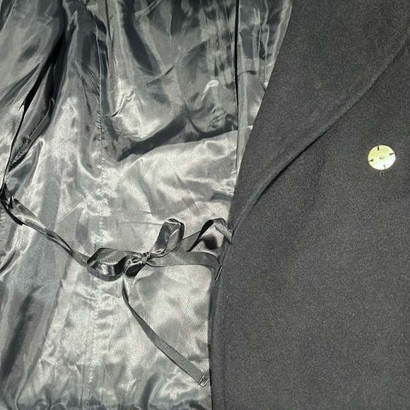 Cole Haan Signature Slick Wrap Coat with Faux Fur Trim - Picture 12 of 16